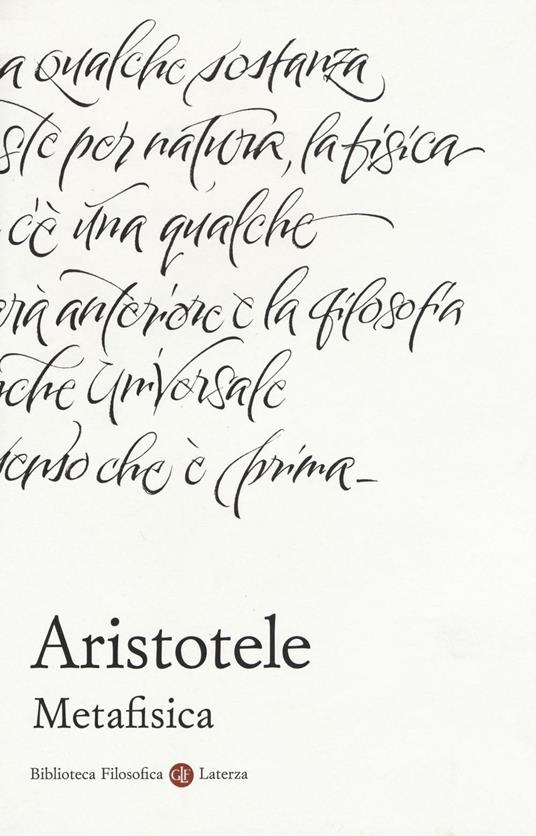 Metafisica. Testo greco a fronte - Aristotele - copertina