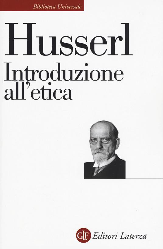 Introduzione all'etica - Edmund Husserl - copertina