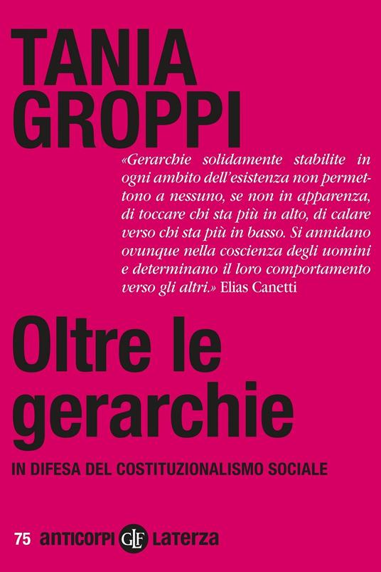 Oltre le gerarchie. In difesa del costituzionalismo sociale - Tania Groppi - copertina