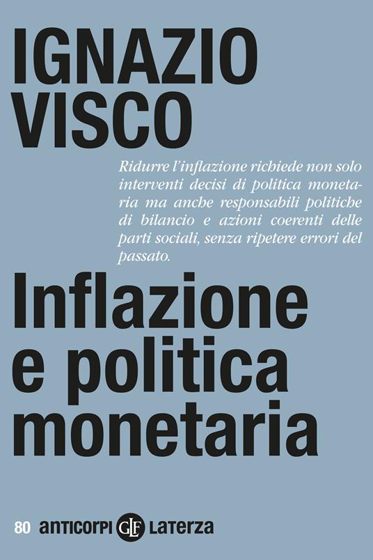 Inflazione e politica monetaria - Ignazio Visco - copertina