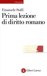 Prima lezione di diritto romano