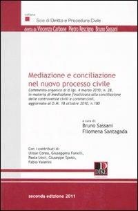 Mediazione e conciliazione nel nuovo processo civile - copertina