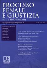 Processo penale e giustizia (2013). Vol. 1