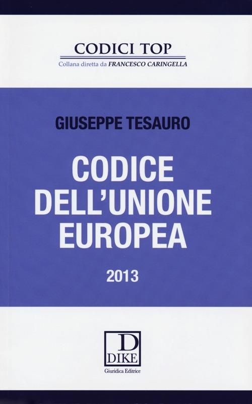 Codice dell'Unione europea - Giuseppe Tesauro - copertina