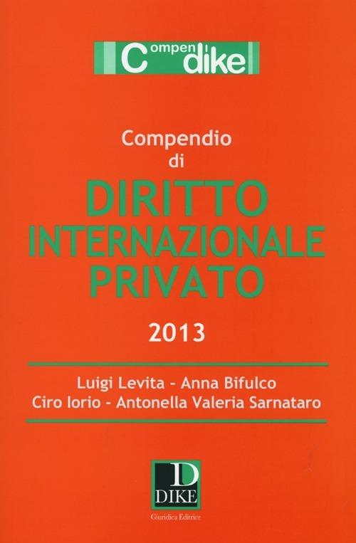 Compendio di diritto internazionale privato - copertina