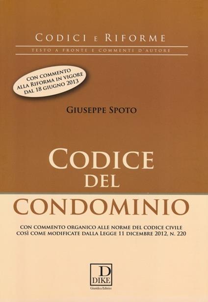 Codice del condominio - Giuseppe Spoto - copertina