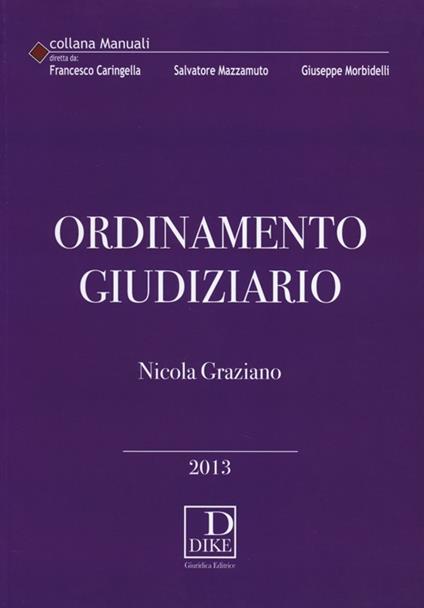 Ordinamento giudiziario - Nicola Graziano - copertina