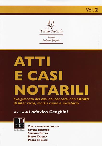 Atti e casi notarili. Vol. 2 - copertina