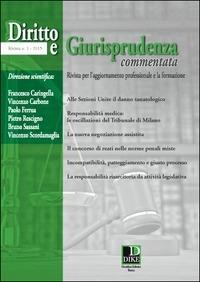 Diritto e giurisprudenza commentata (2015). Vol. 1 - copertina