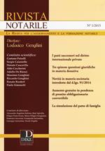 Rivista notarile (2015). Vol. 1