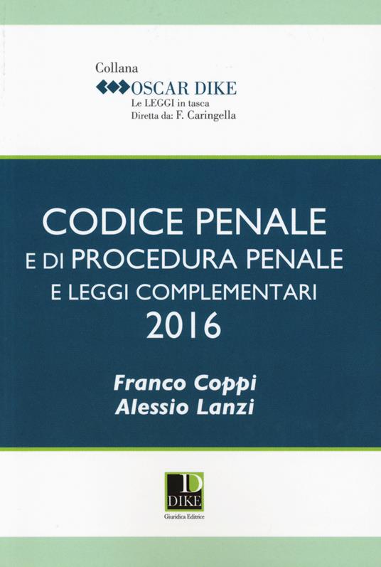 Codice penale e di procedura penale e leggi complementari - copertina
