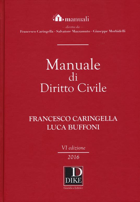 Manuale di diritto civile - Francesco Caringella,Luca Buffoni - copertina
