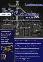 Diritto e giurisprudenza commentata (2016). Vol. 1
