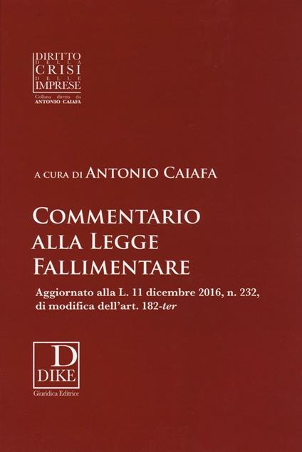 Commentario alla legge fallimentare - copertina