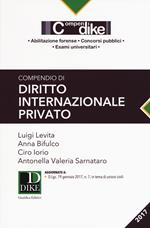 Compendio di diritto internazionale privato 2017