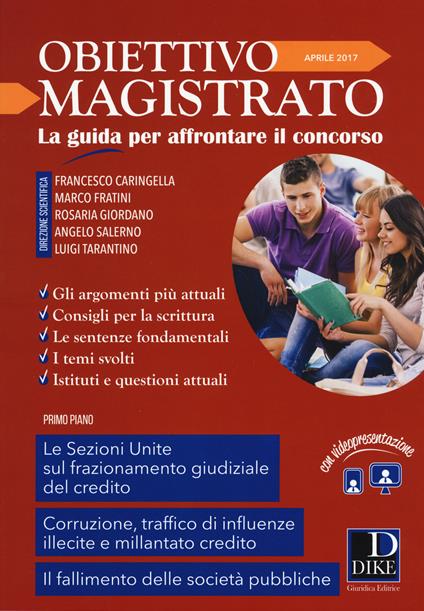 Obiettivo magistrato. La guida per affrontare il concorso (2017). Vol. 4: Aprile. - copertina