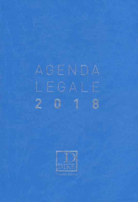 Agenda legale d'udienza 2018. Ediz. azzurra - copertina