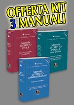 Kit tre manuali: diritto civile-penale generale-amministrativo