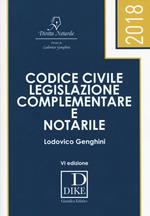 Codice civile, legislazione complementare e notarile
