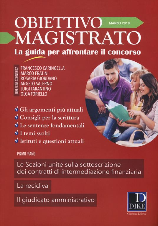 Obiettivo magistrato. La guida per affrontare il concorso (2018). Vol. 3: Marzo - copertina