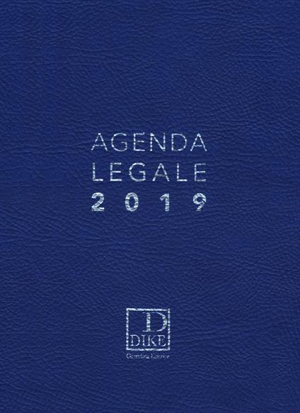 Agenda legale d'udienza 2019. Ediz. blu - copertina