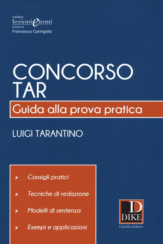 Concorso TAR. Guida alla prova pratica - Luigi Tarantino - copertina
