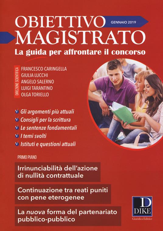 Obiettivo magistrato. La guida per affrontare il concorso (2019). Vol. 1: Gennaio. - copertina