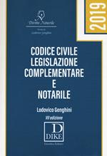Codice civile, legislazione complementare e notarile
