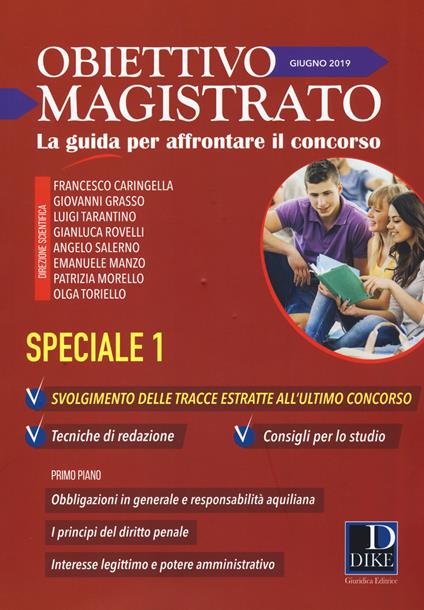 Obiettivo magistrato. La guida per affrontare il concorso (2019). Vol. 6: Giugno. Speciale 1 - copertina