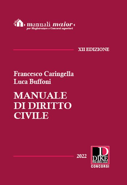 Manuale di diritto civile. Ediz. maior - Francesco Caringella,Luca Buffoni - copertina