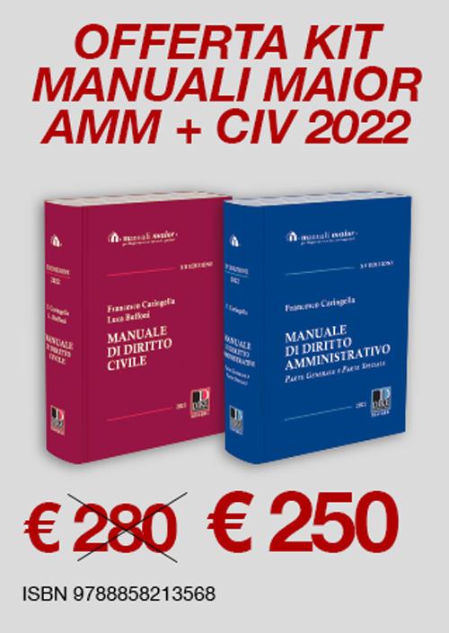 Kit manuali maior 2022: Amministrativo + Civile - Francesco Caringella,Luca Buffoni - copertina