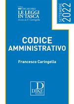 Codice amministrativo pocket. Settembre 2022