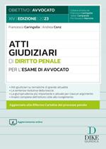 Atti giudiziari di diritto penale per l'esame di avvocato. Con aggiornamento online