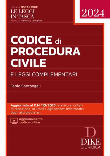 Codice di procedura civile e leggi complementari. Con aggiornamento online - Fabio Santangeli - copertina