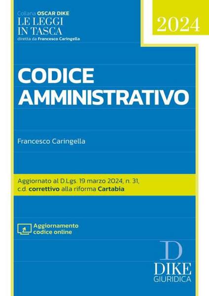 Codice amministrativo 2024. Con aggiornamento online - Francesco Caringella - copertina