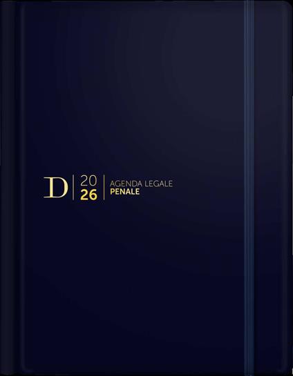 Agenda legale penale Dike 2026. 15 mesi. Blu - copertina
