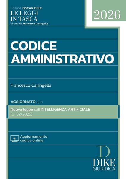 Codice amministrativo pocket 2026. Con Aggiornamento codice online - Francesco Caringella - copertina