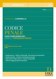 Codice penale. Leggi complementari e codice di procedura penale 2026. Con aggiornamento online