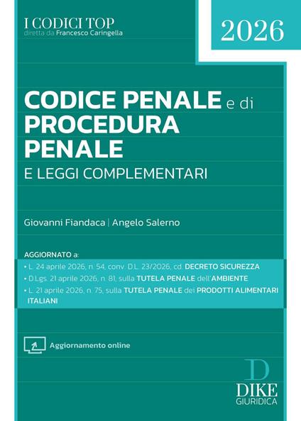Codice penale e di procedura penale e leggi complementari. Top 2026. Con aggiornamento online - Franco Coppi,Alessio Lanzi,Alfredo Gaito - copertina