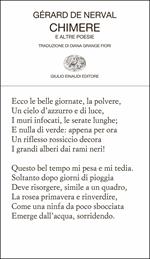 Chimere e altre poesie