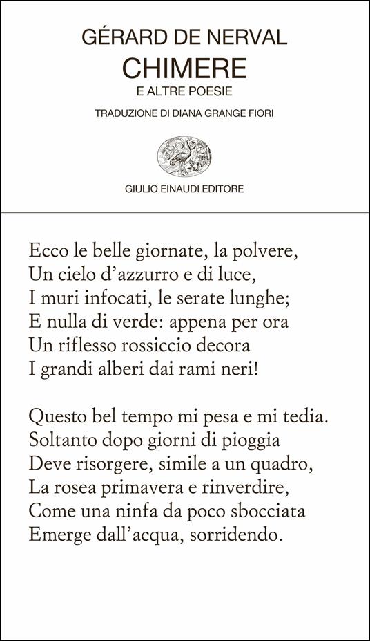 Chimere e altre poesie - Gérard de Nerval,Diana Grange Fiori - ebook