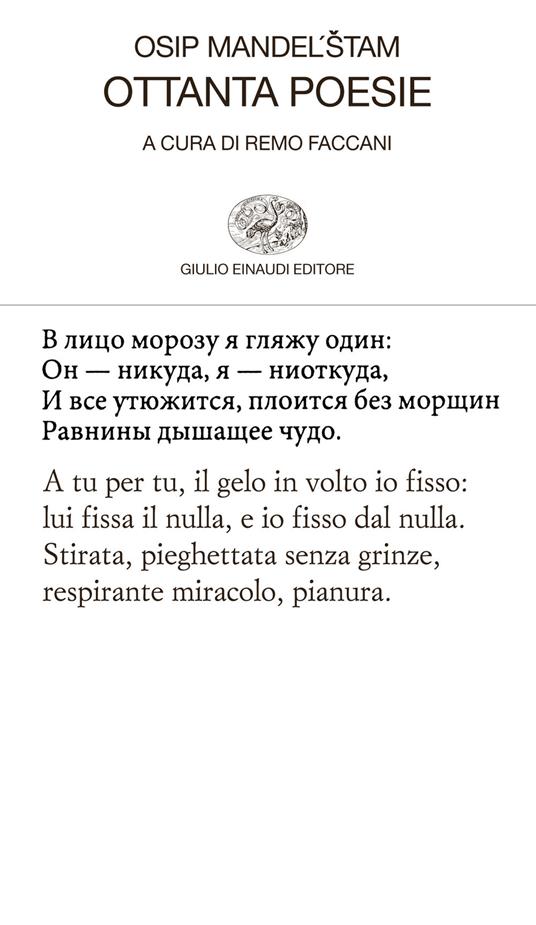 Ottanta poesie - Osip Mandel'stam,Remo Faccani - ebook