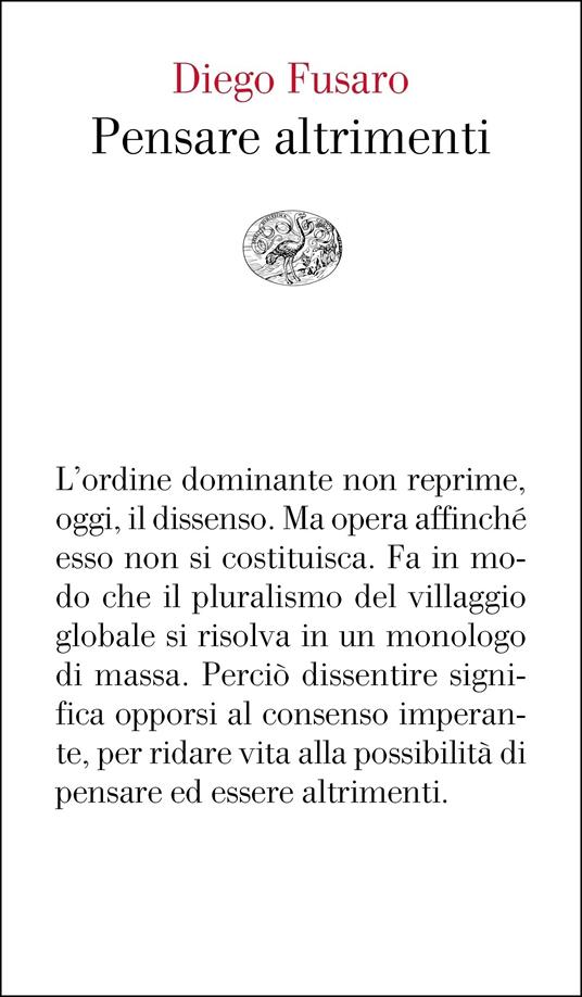 Pensare altrimenti - Diego Fusaro - ebook