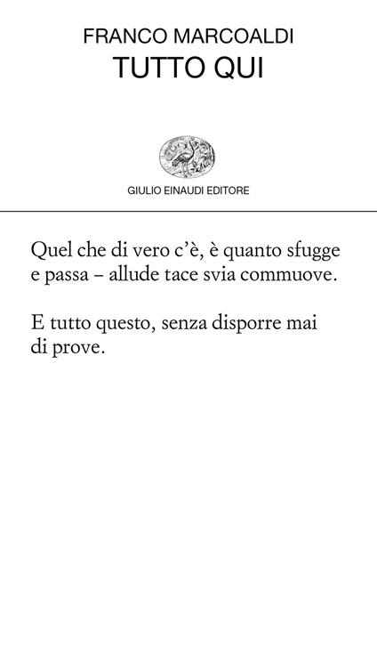 Tutto qui - Franco Marcoaldi - ebook