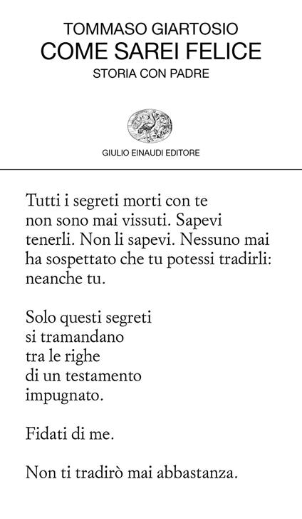 Come sarei felice. Storia con padre - Tommaso Giartosio - ebook