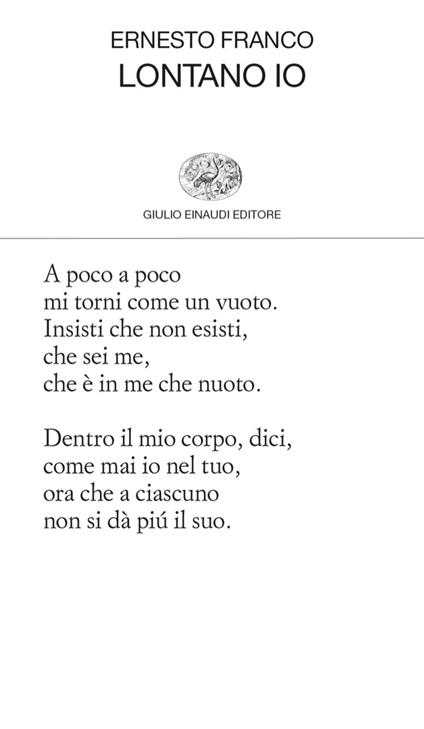 Lontano io - Ernesto Franco - ebook