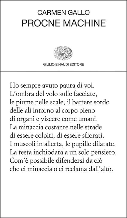 Procne Machine - Carmen Gallo - ebook