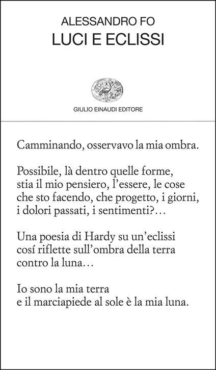 Luci e eclissi - Alessandro Fo - ebook