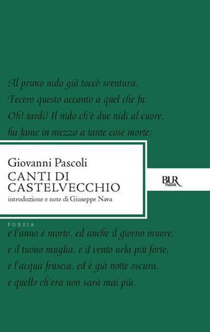 Canti di Castelvecchio - Giovanni Pascoli - ebook