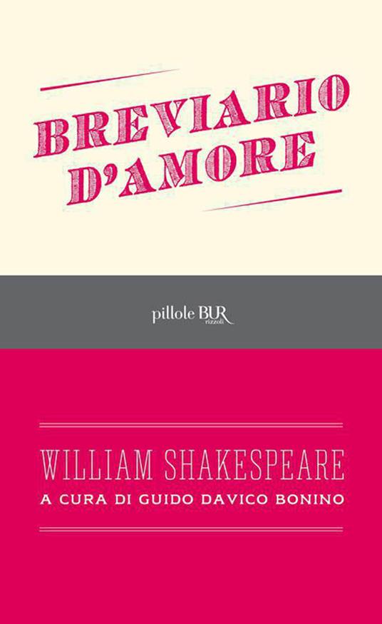 Breviario d'amore - William Shakespeare,Guido Davico Bonino - ebook